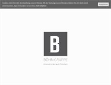 Tablet Screenshot of boehm-gruppe.com